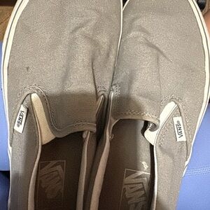 Vans Classic Gray Slip-On Shoes